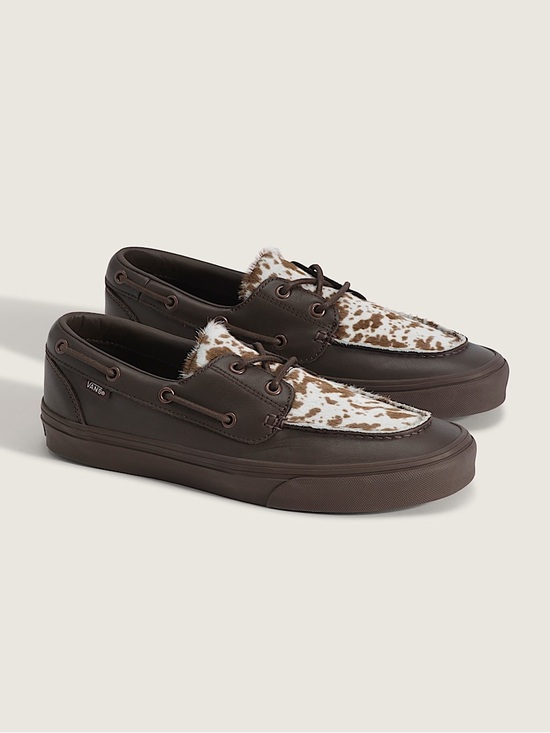 Vans Other - Vans 2 Eyelet Boat Shoe Pony Hair Dark Brown VN000Z96DRB Sz M 7.5/W 9 NWB